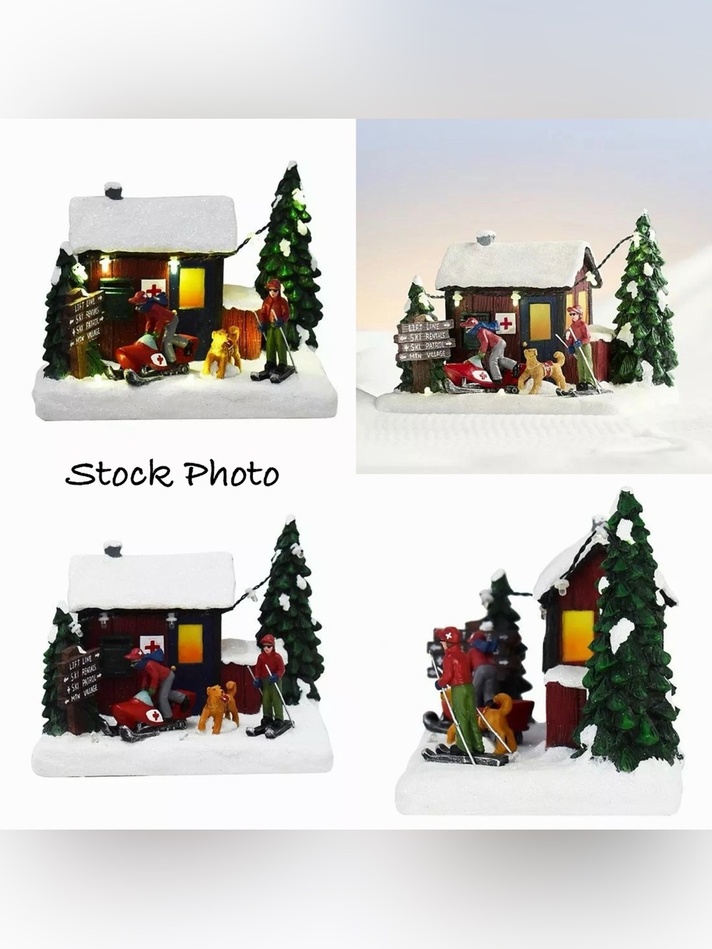 St Nicholas Square Ski Patrol Christmas Village Lighted 2021 - Picture 12 of 12